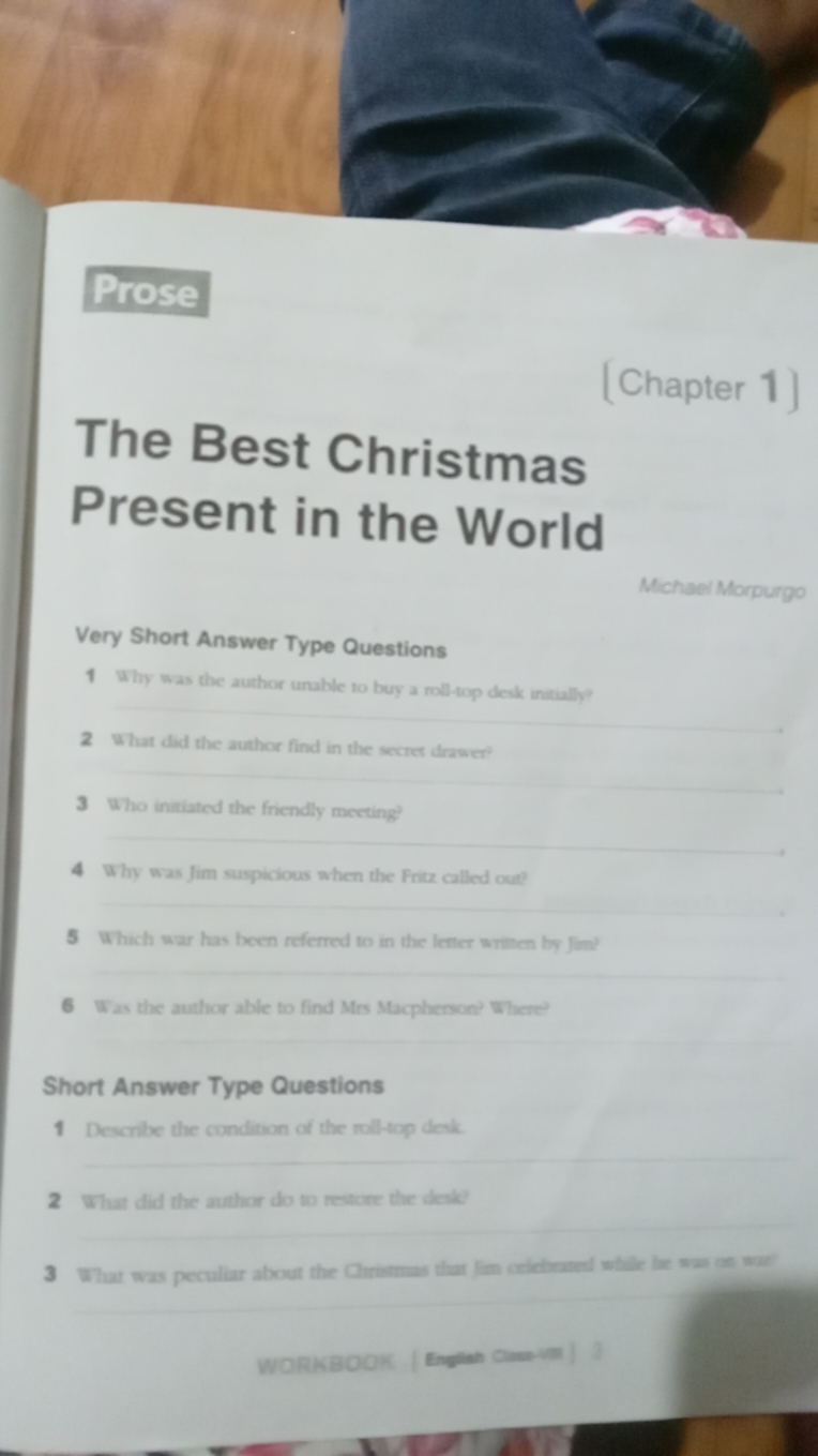 Prose
[Chapter 1]
The Best Christmas
Present in the World
Michael Morp