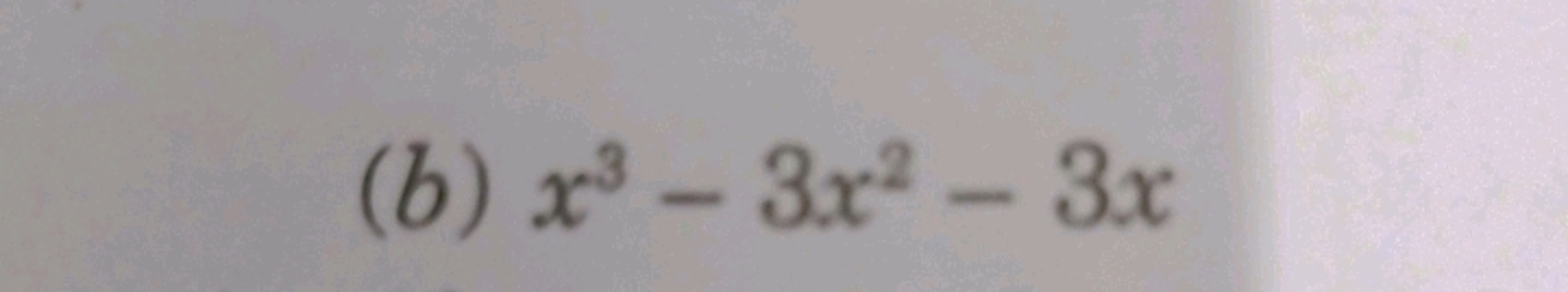 (b) x3−3x2−3x