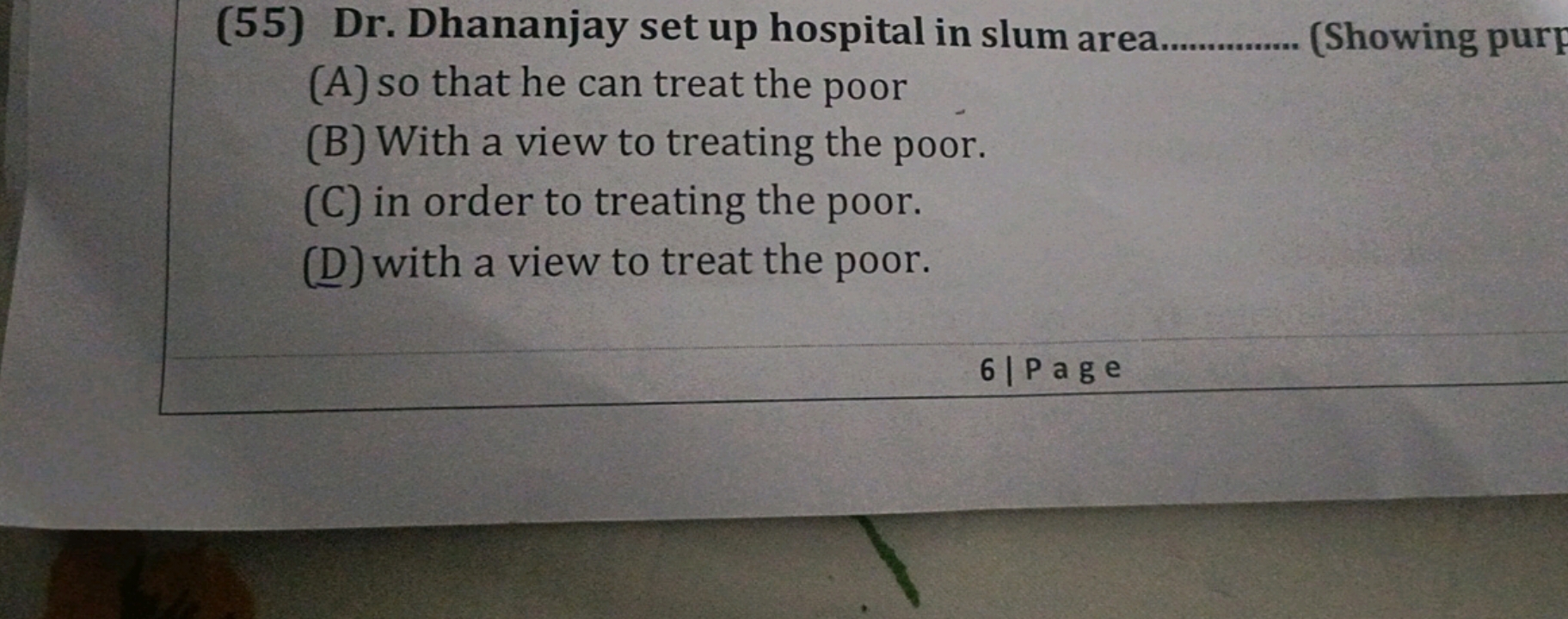  Dr. Dhananjay set up hospital in slum area. (Showing purp