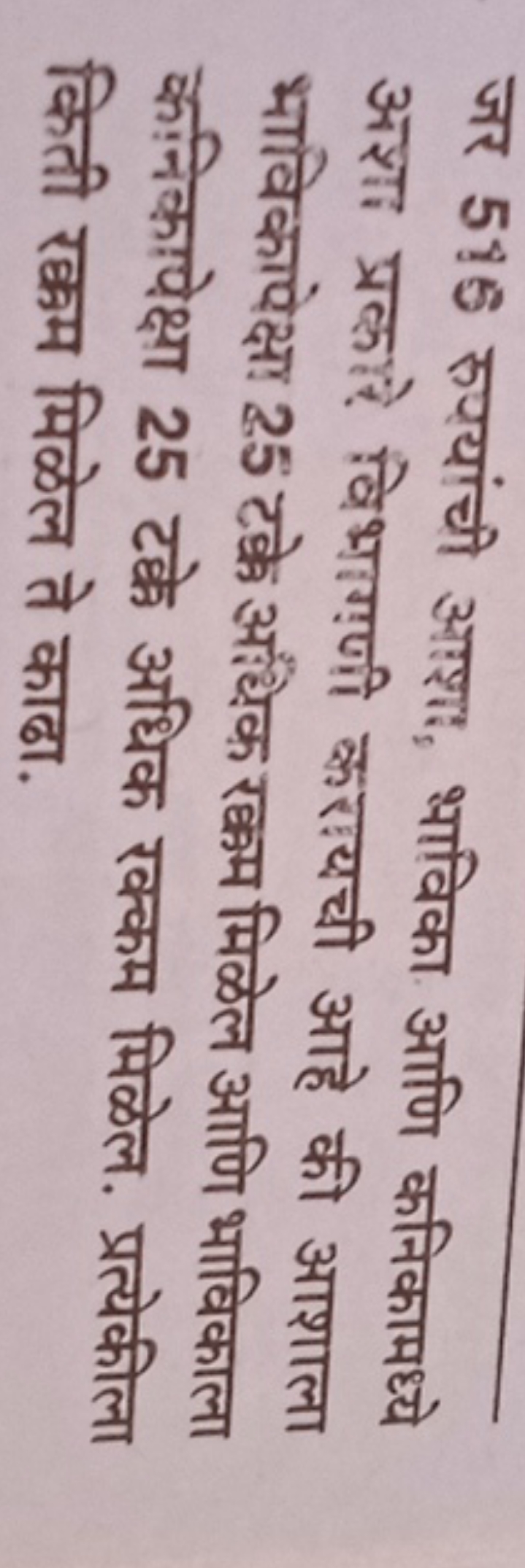 जर 515 रुस्यांची आशः, भाविका आणि कनिकामध्ये आशा प्रकासे विभागजणी करायच