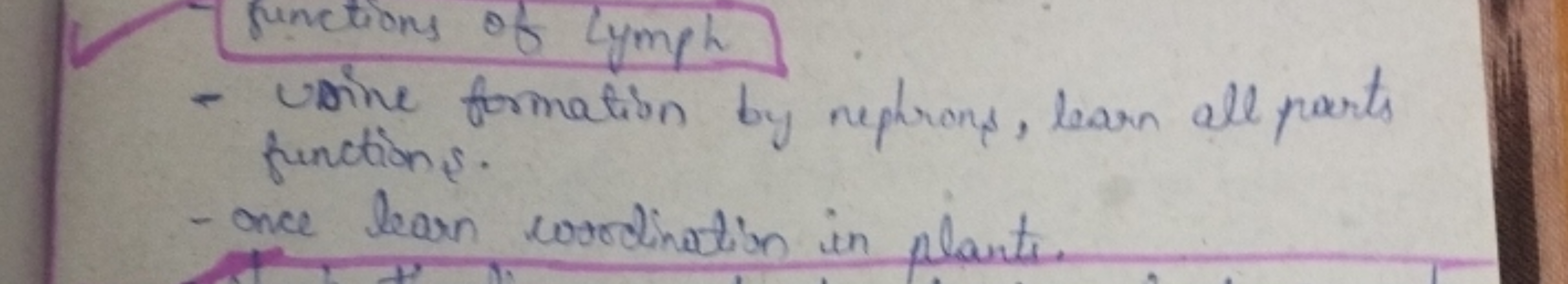 functions of lymph
- Urine formation by nephrons, learn all parts func