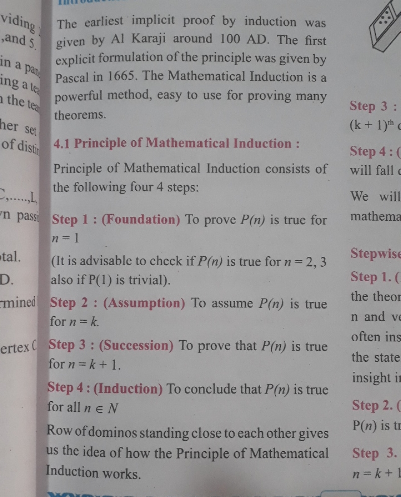 The earliest implicit proof by induction was given by Al Karaji around