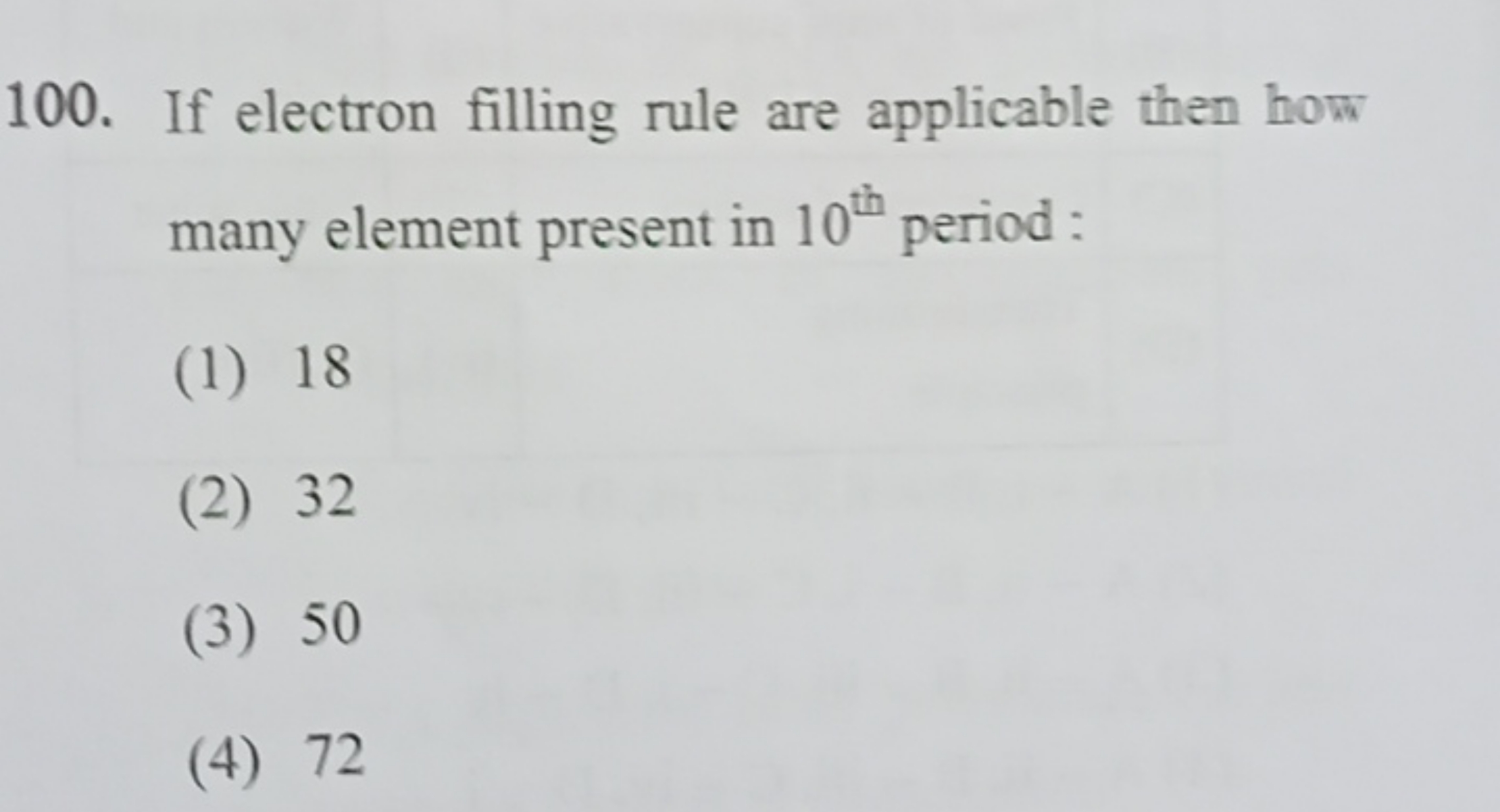 If electron filling rule are applicable then how many element present 