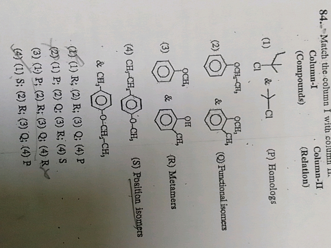 CCOc1ccccc1 \& COc1ccccc1C (Q) Functional isomers