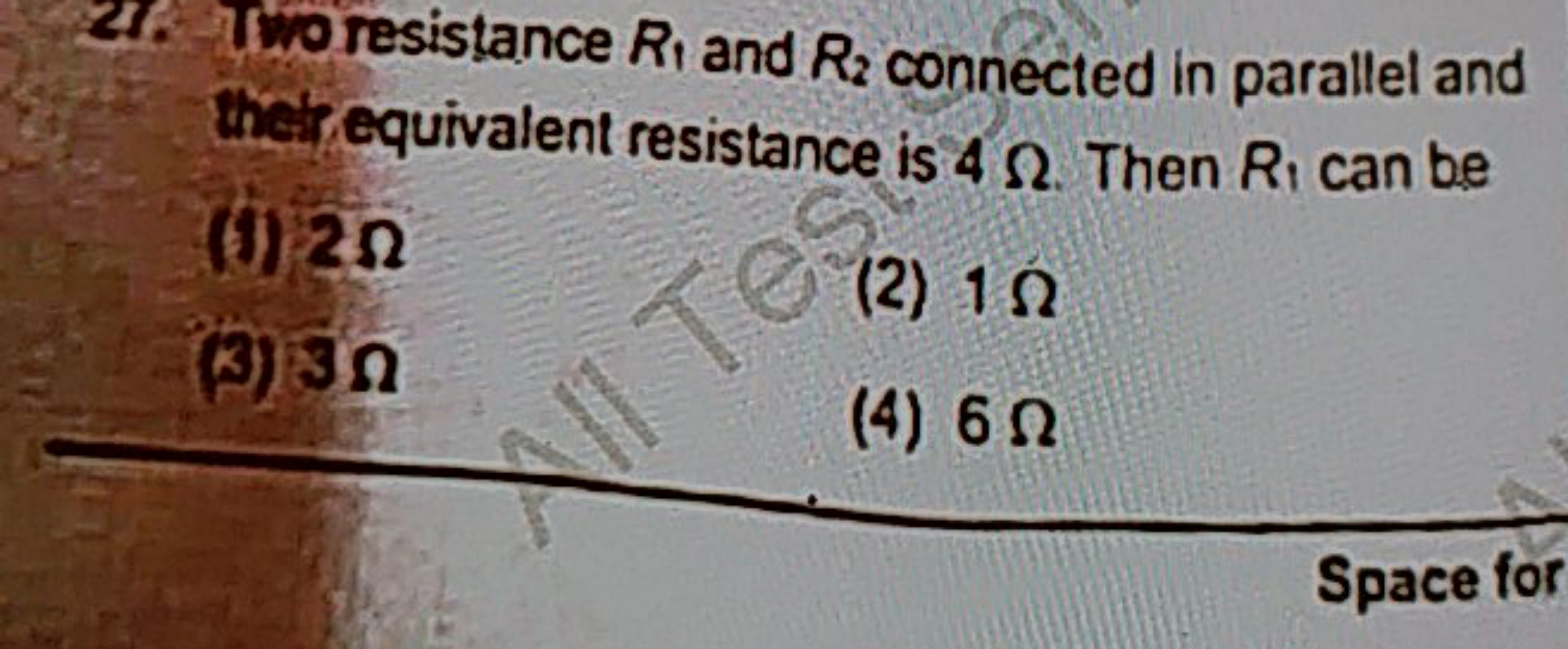 21. Tworesistance R1​ and R2​ connected in parallel and thetrequivalen
