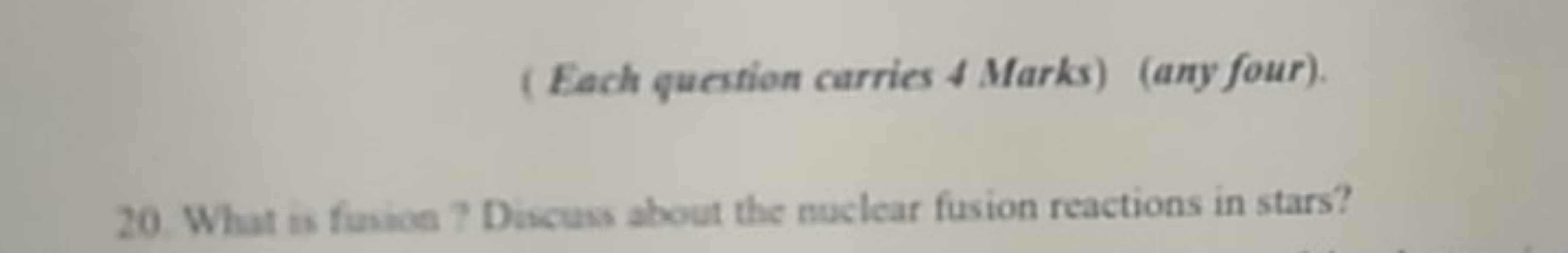 (Each question carries 4 Marks) (any four).
20. What is funice? Discus