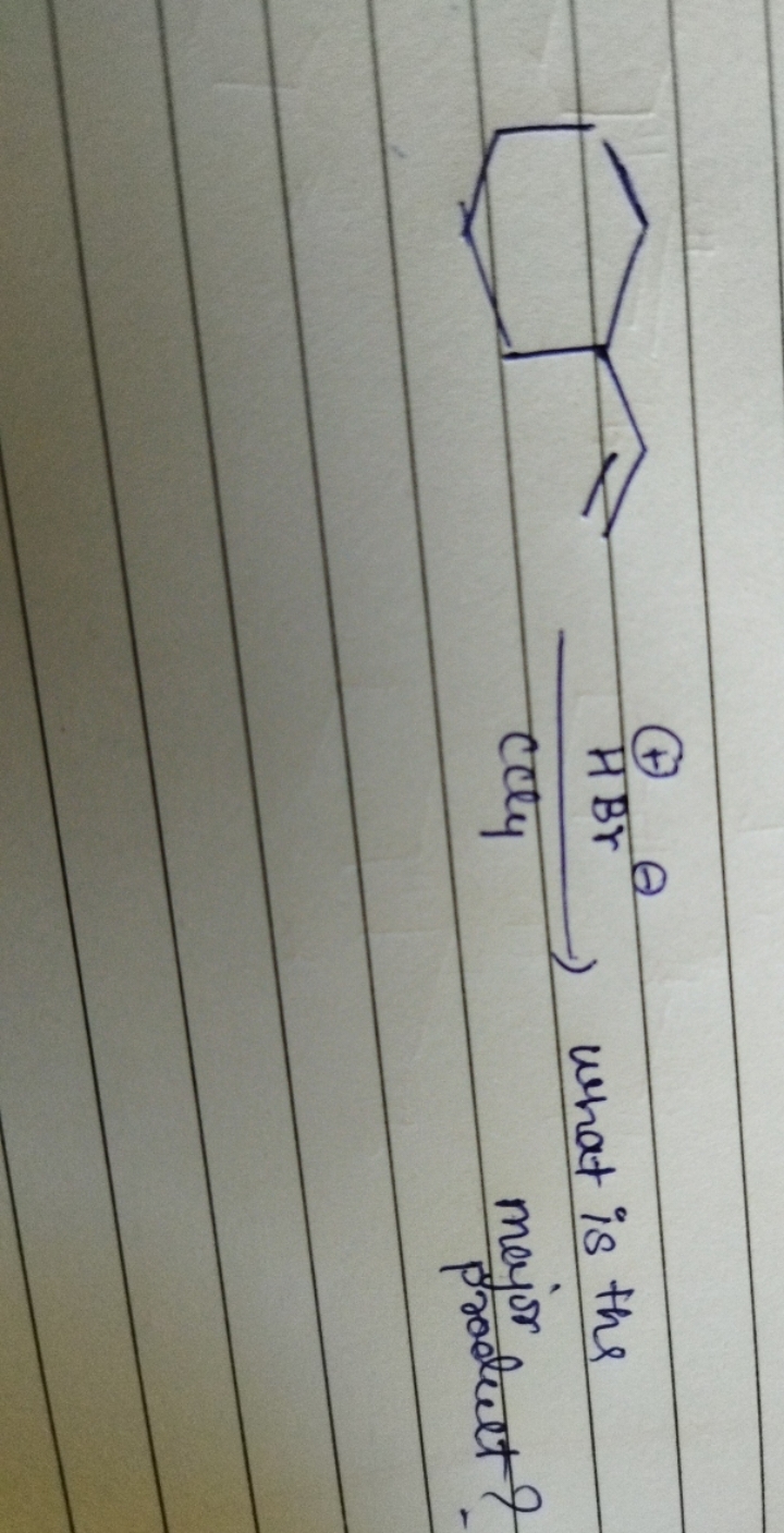 C=CC1CCCCC1
What is the major product?
