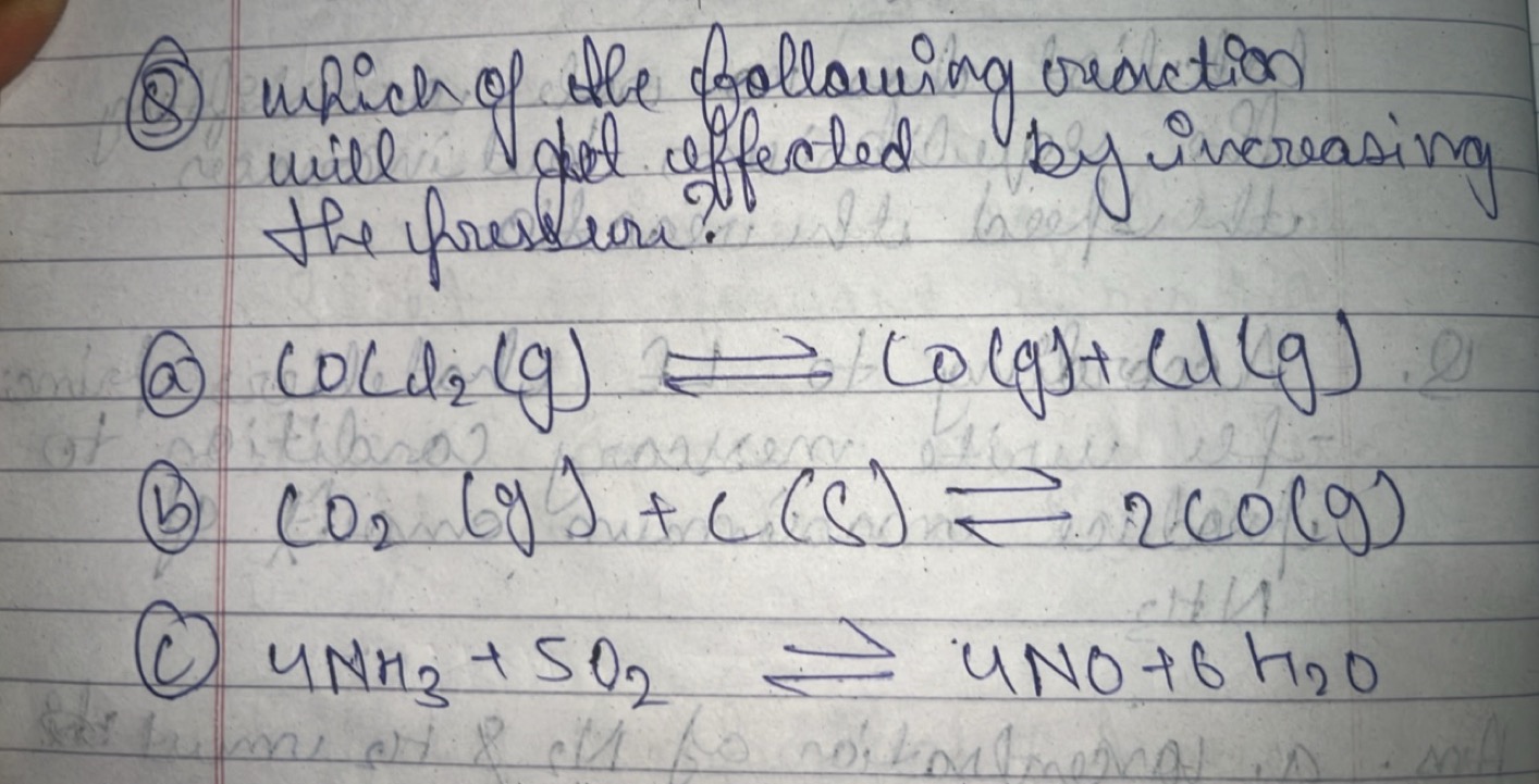 (3) which of the following oraction will det effected by increasing th