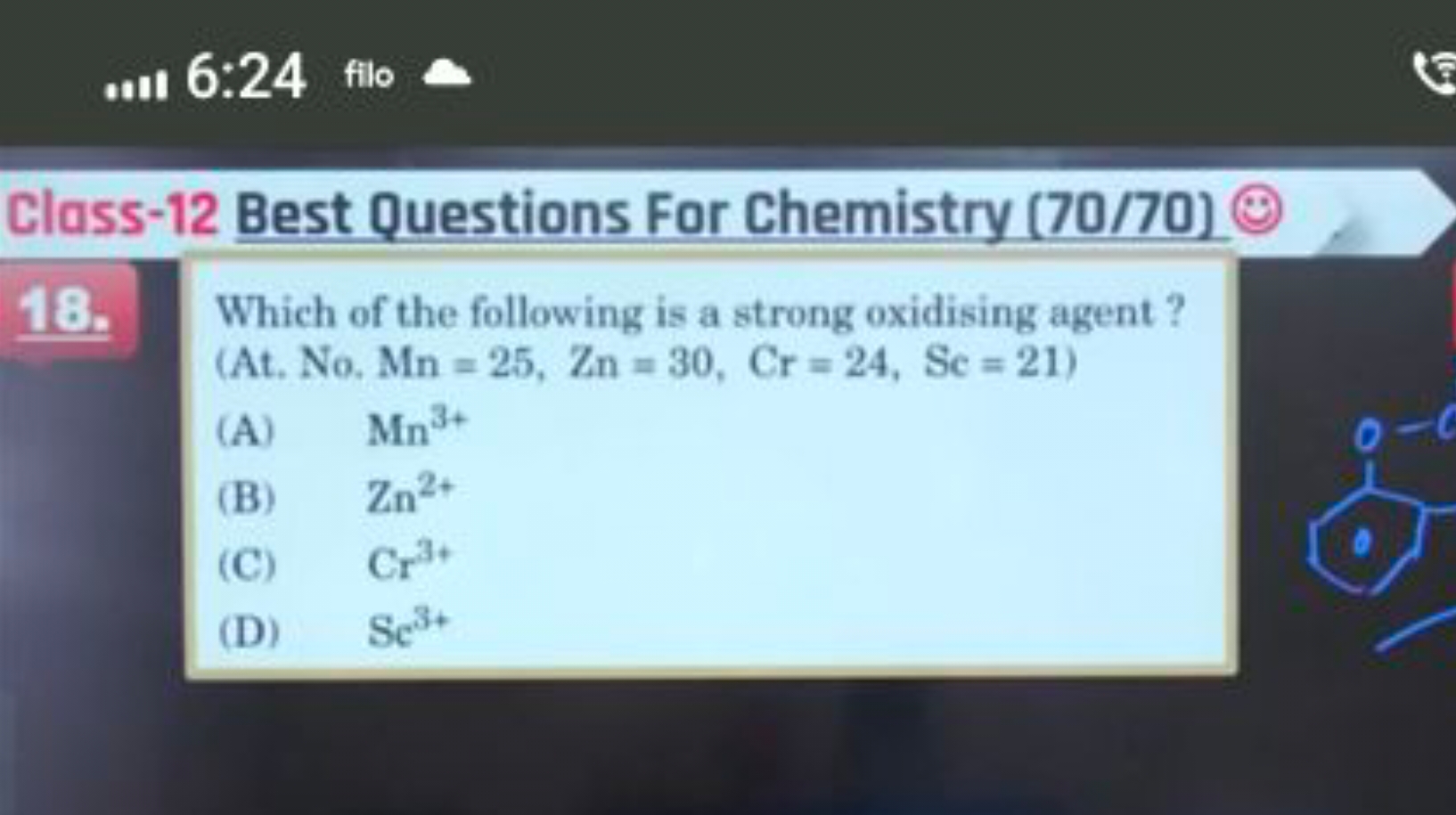 Class-12 Best Questions For Chemistry (70/70) 18. Which of the followi