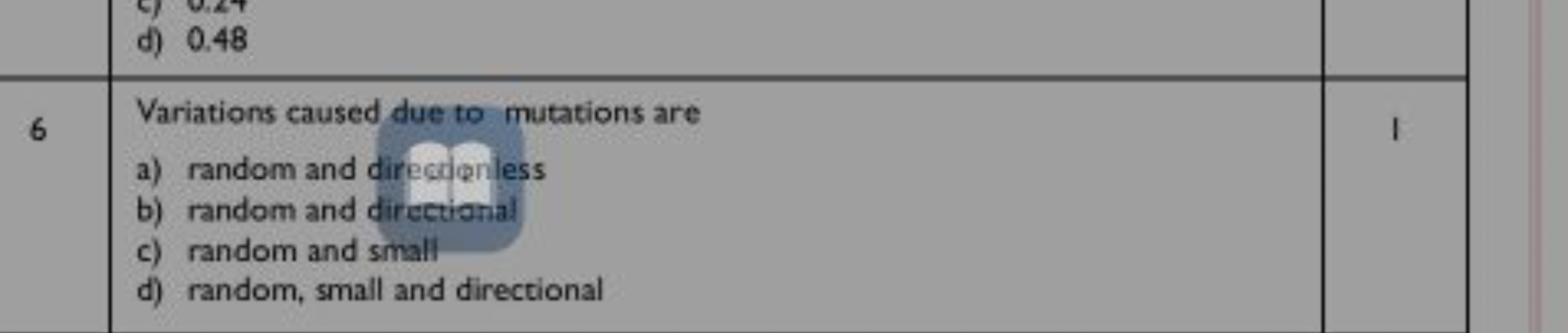 6Variations caused due to mutations area) random and direcipenless1b) 