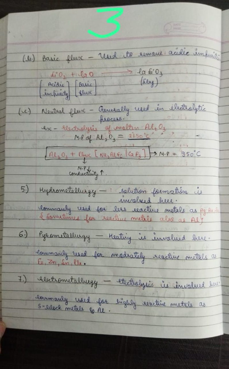 (i.) Basic flux - Ured to remove acidic impisis;
\[
\begin{array}{cc}
