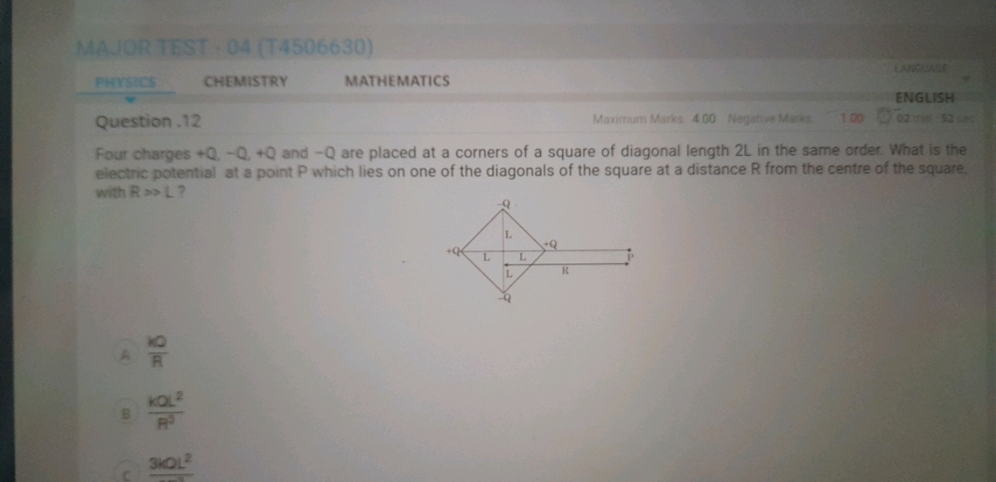 MAJOR TEST - 04 (T4506630)
pirsics
CHEMISTRY
MATHEMATICS
uncuber
Quest