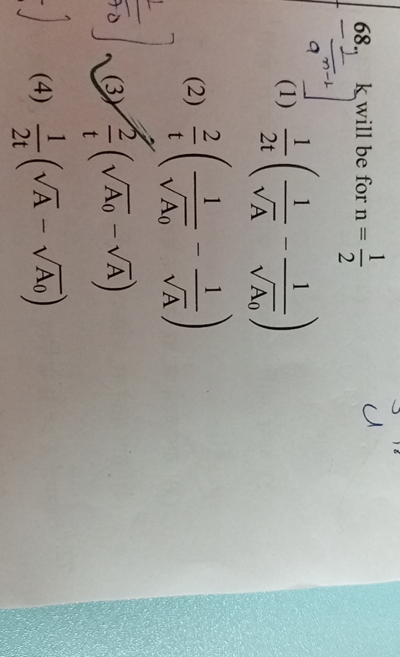 k will be for n=21​ u