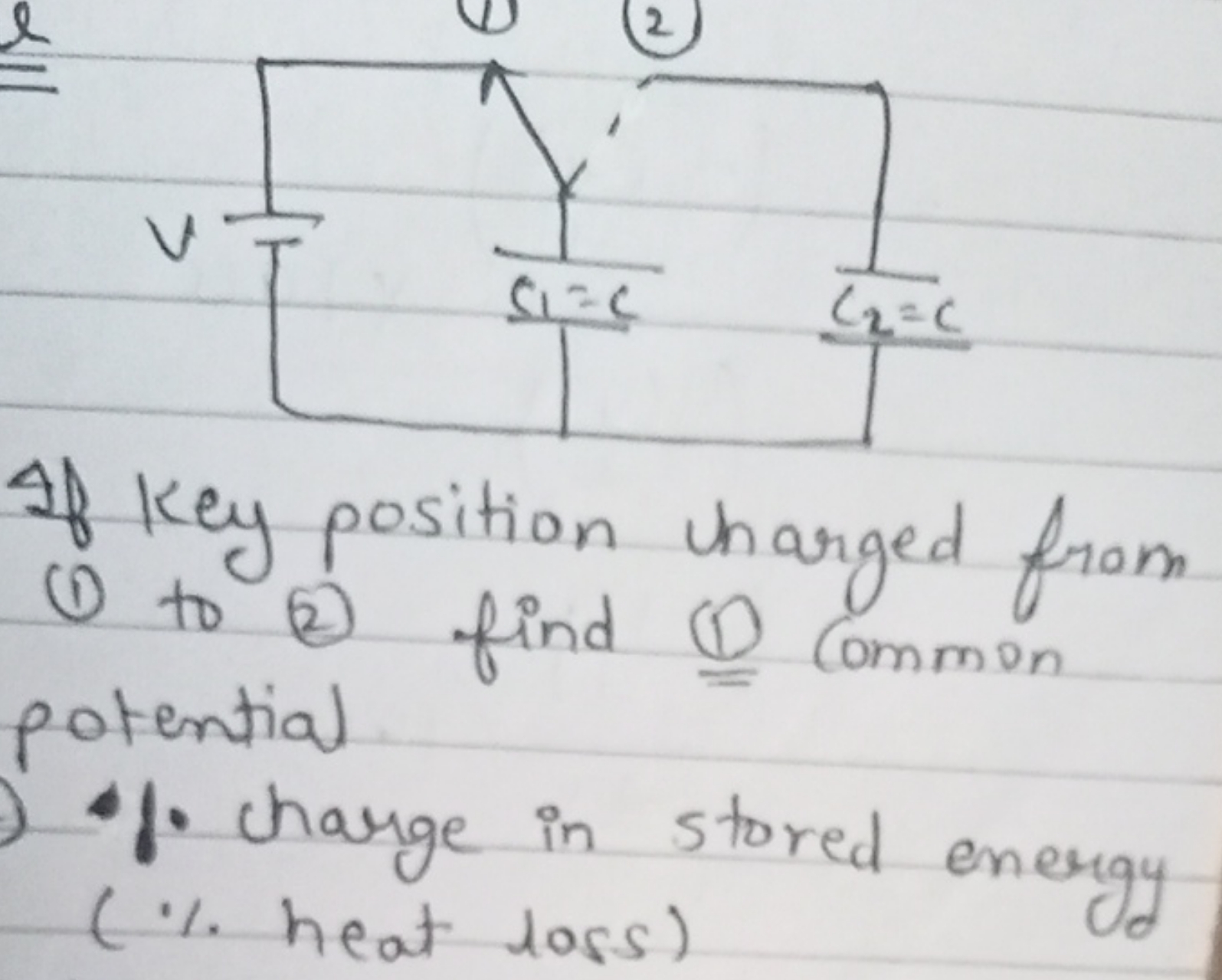 C=[As]1CCCCC1
If Key position charged from (1) to (2) find (1) Common 