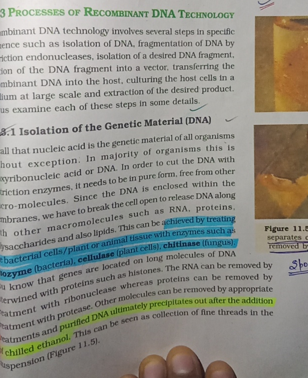 3 Processes of Recomibinant DNA Technology
mbinant DNA technology invo