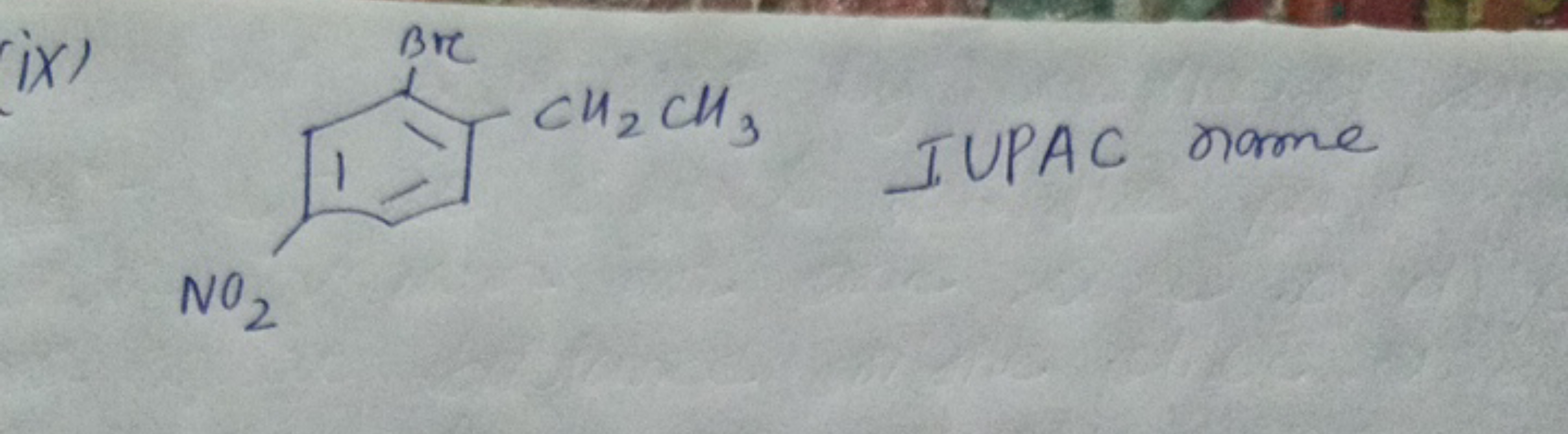 (ix)
CCc1ccc([N+](=O)[O-])cc1OC
IUPAC nome
