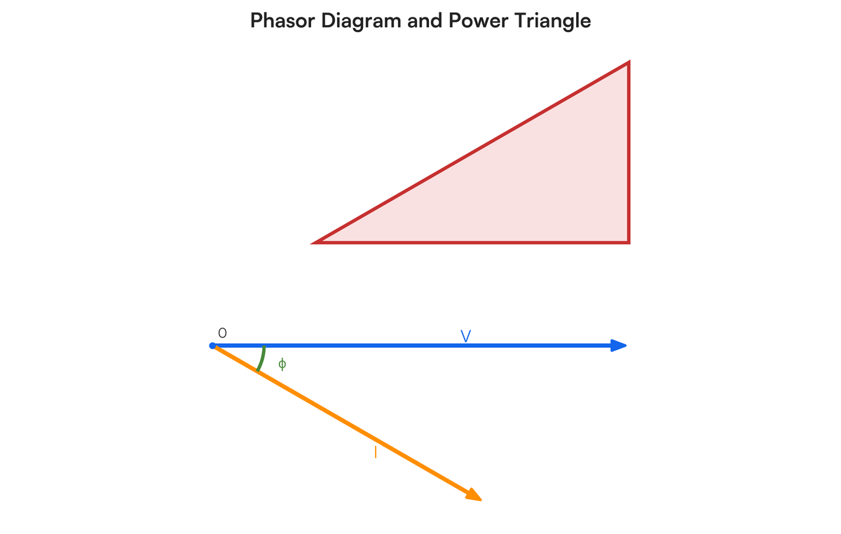 Draw and explain power phase relationship | Filo