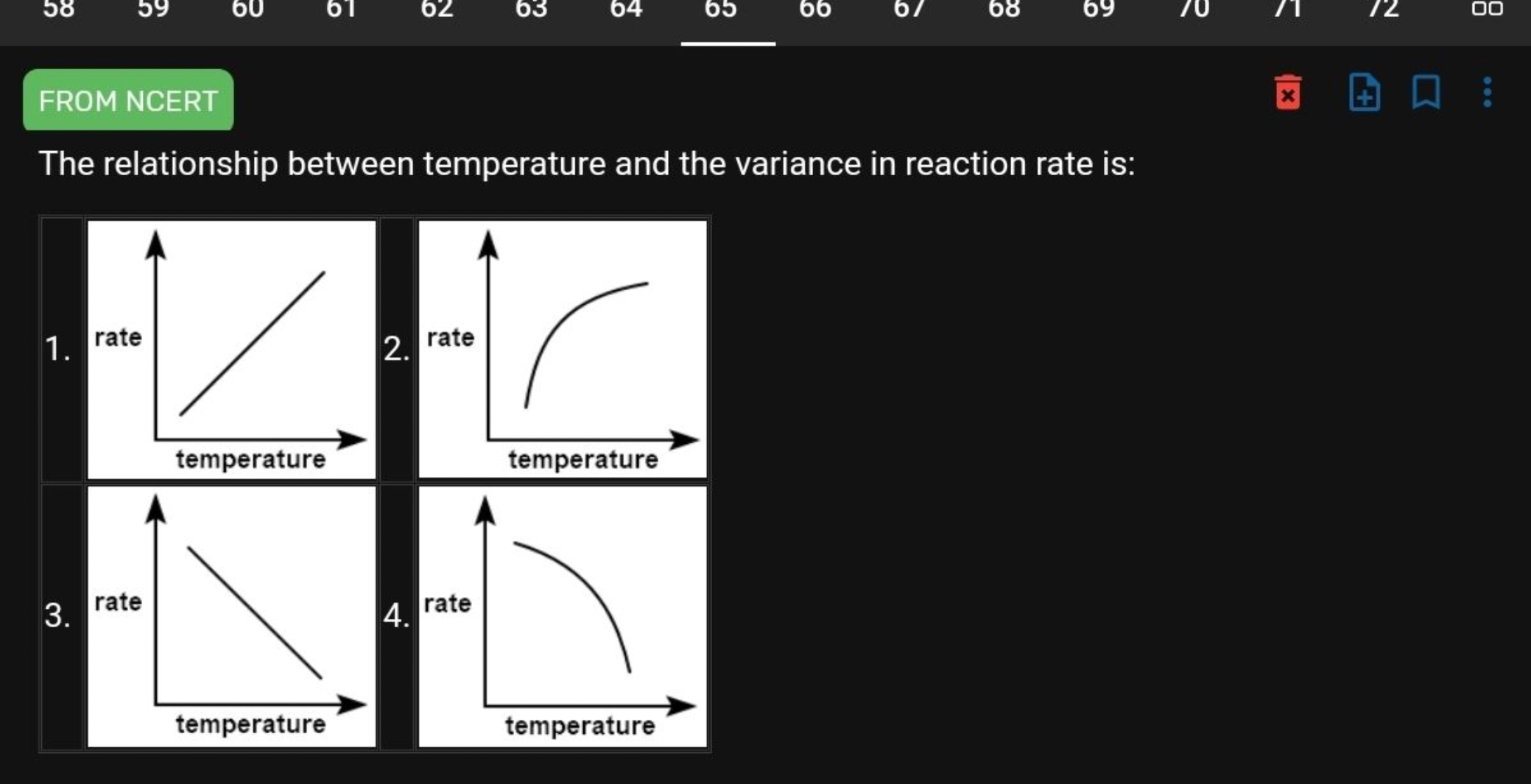 FROM NCERT
The relationship between temperature and the variance in re