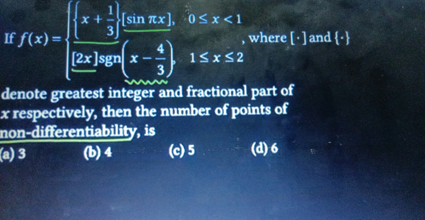 denote greatest integer and fractional part of x respectively, then th