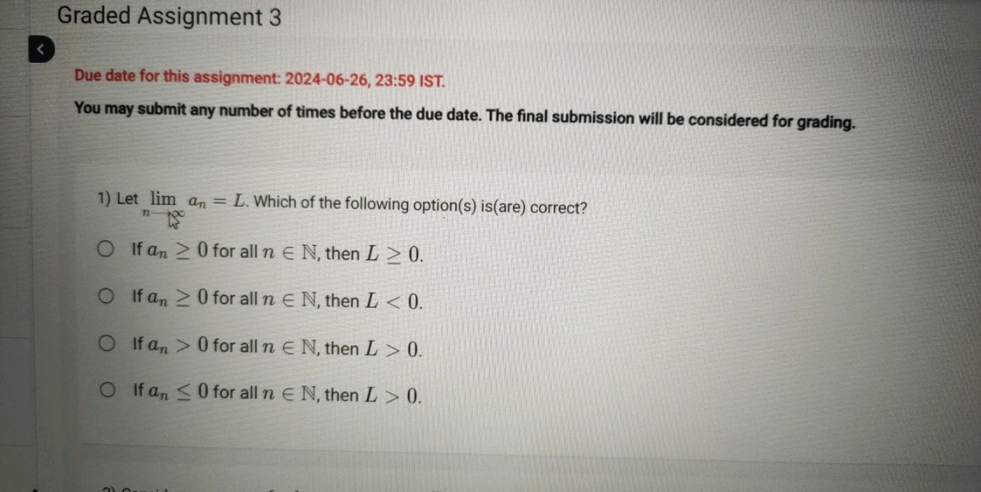 Graded Assignment 3
Due date for this assignment: 2024-06-26, 23:59 IS