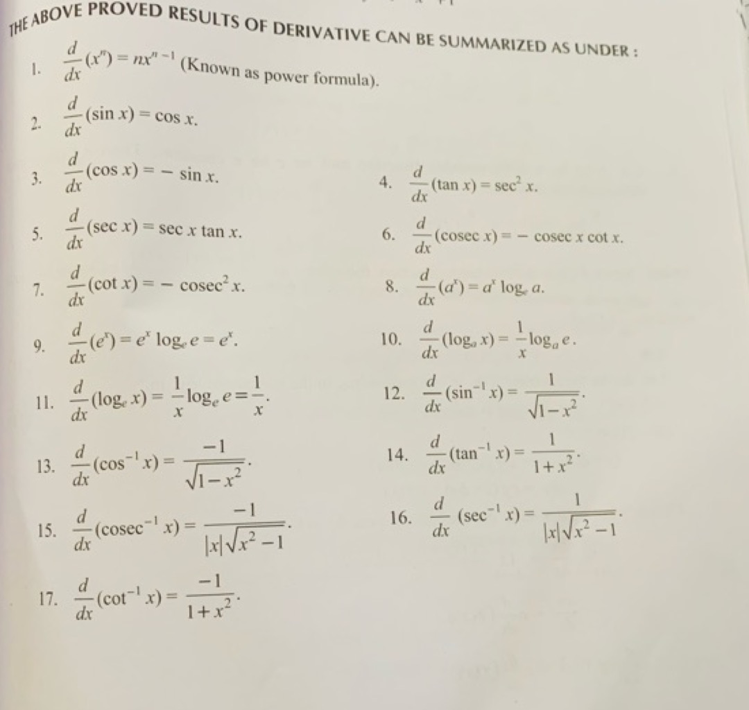 IHEABOVE PROVED RESULTS OF DERIVATIVE CAN BE SUMMARIZED AS UNDER: