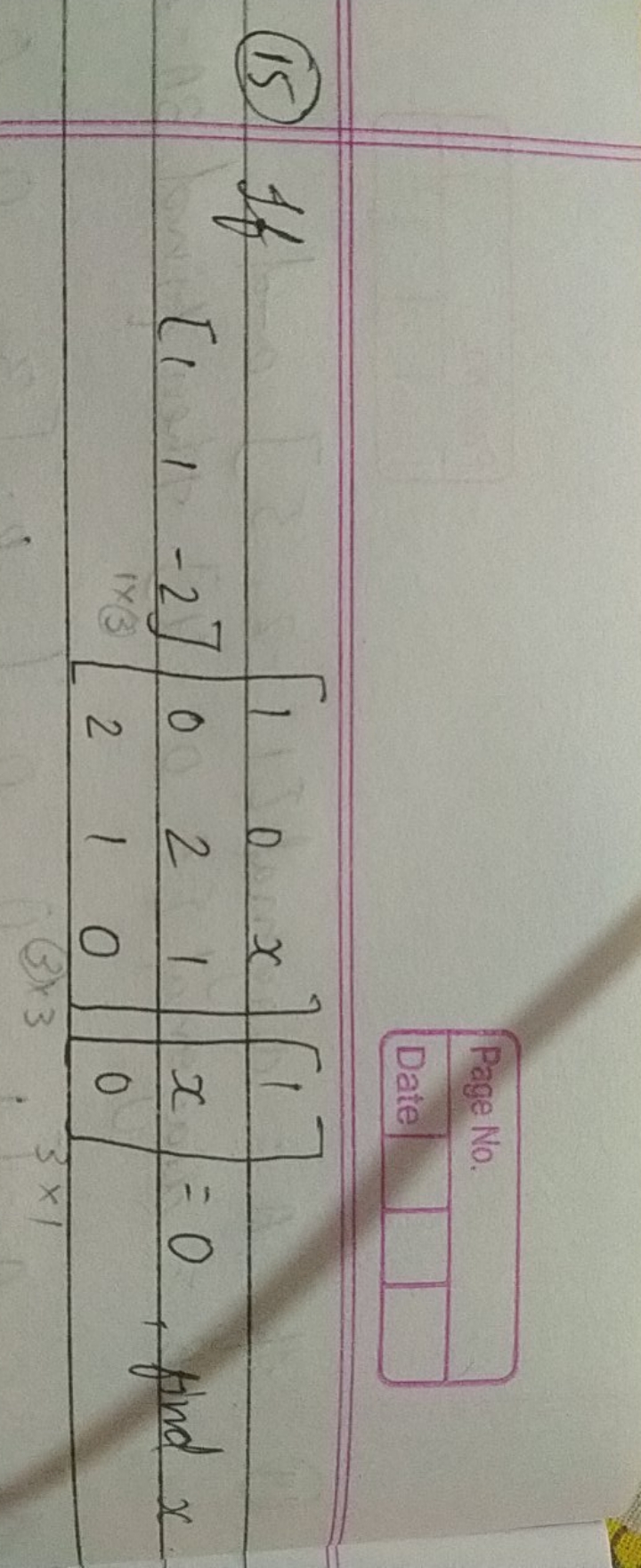 (15) If
\[
\left[\begin{array}{lll}
1 & 1 & -2
\end{array}\right]\left