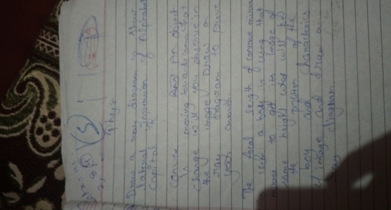 ex
2)
a(a)(5)
1

Physics
Draw a cist diagram to show lateral inversion