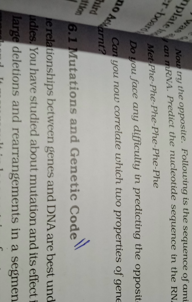 D) Now try the opposite. Following is the sequence of ami (4, an mRNA.