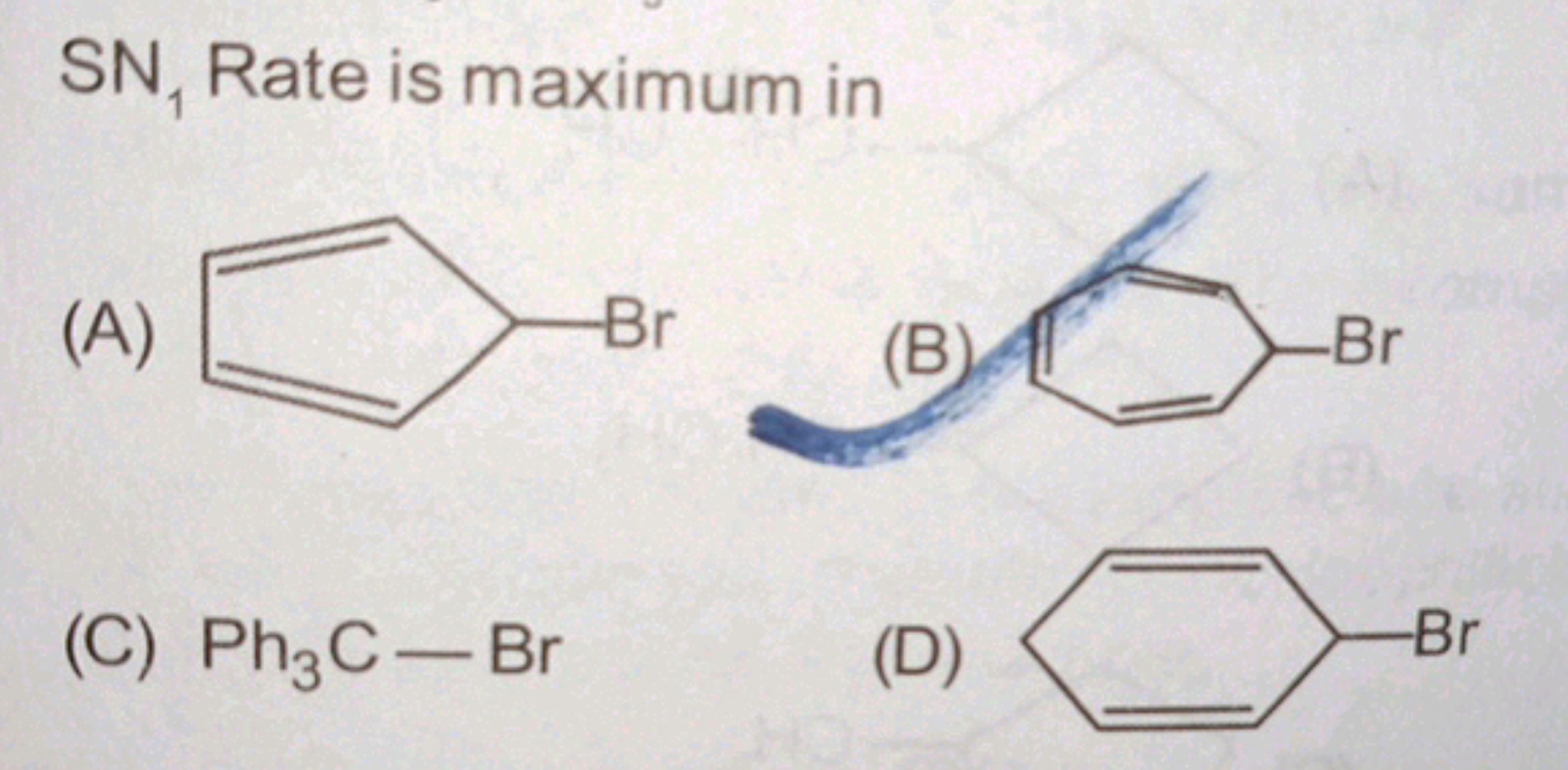 SN1​ Rate is maximum in