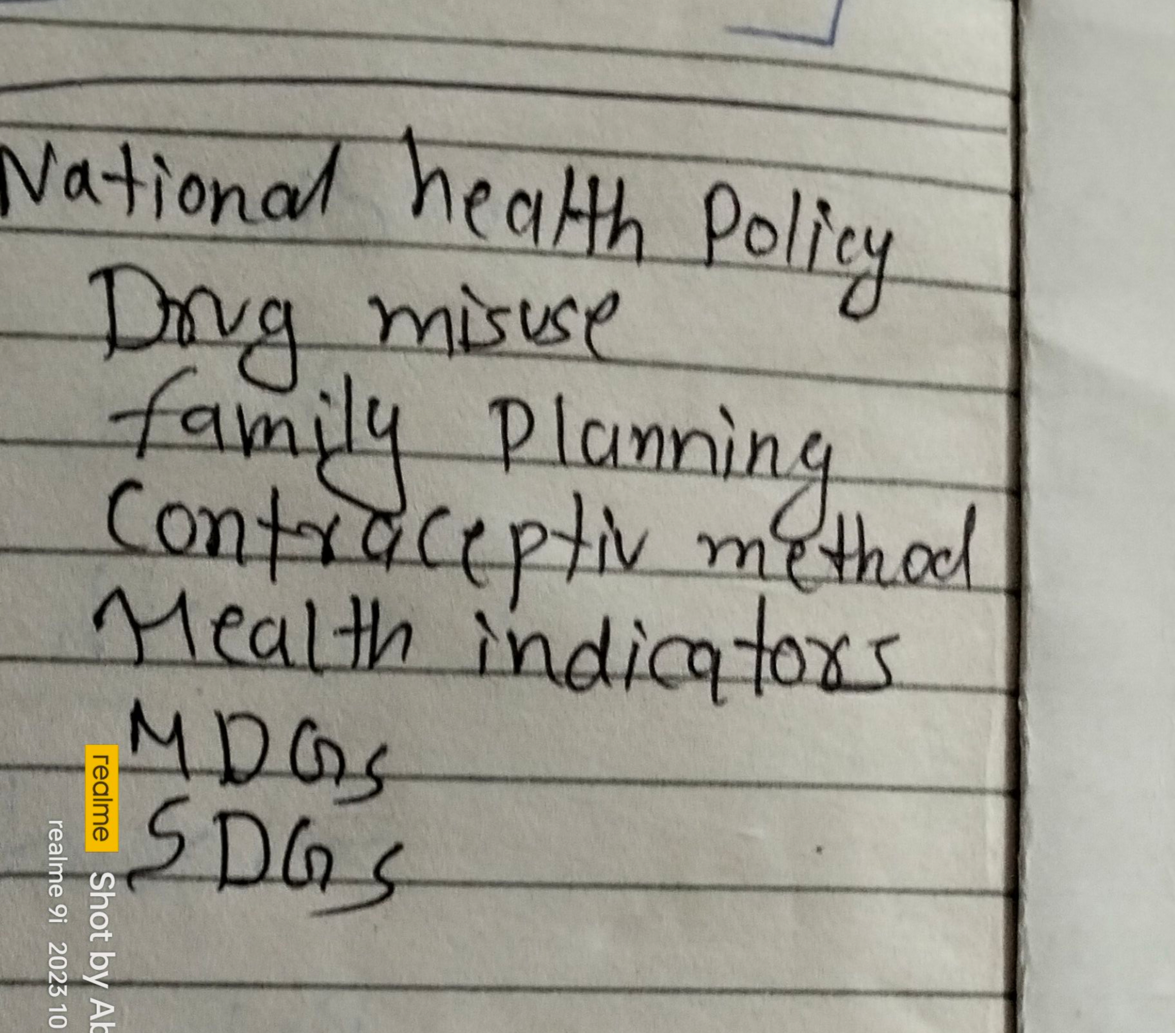 National health Policy Drug misuse family Planning contraceptive metho