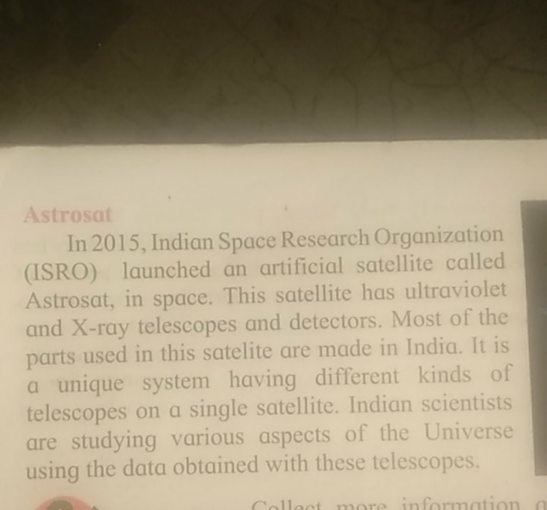 Astrosat
In 2015, Indian Space Research Organization (ISRO) launched a
