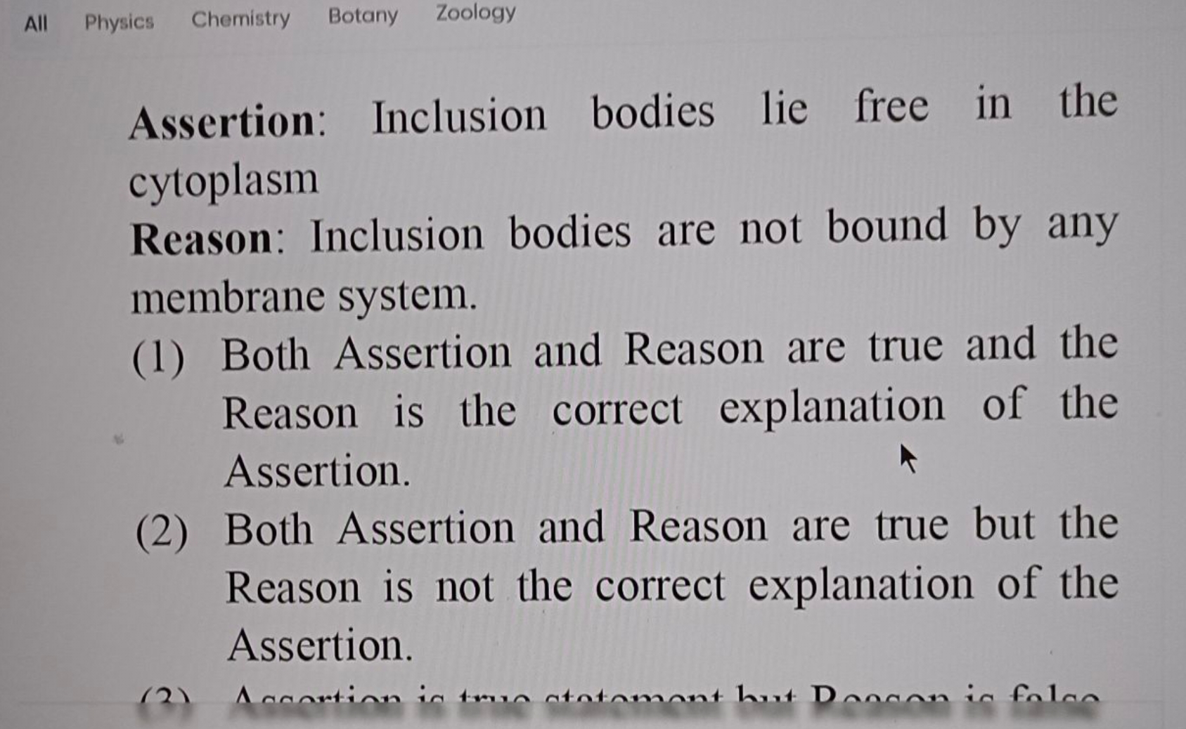 Assertion: Inclusion bodies lie free in the cytoplasm
