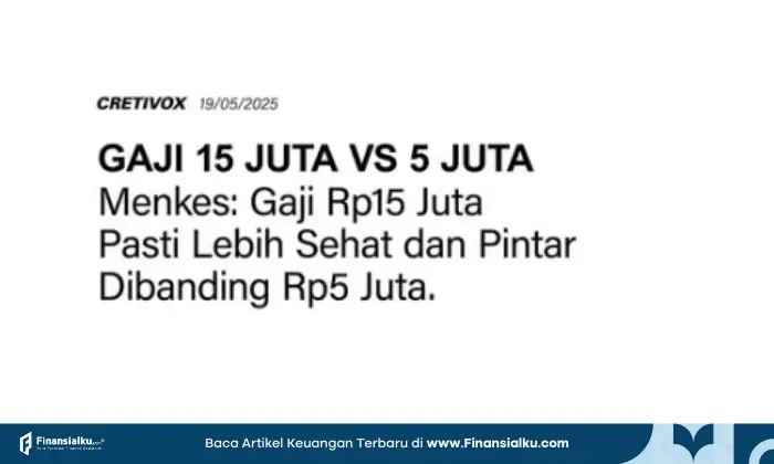 gaji 15 juta vs 5 juta