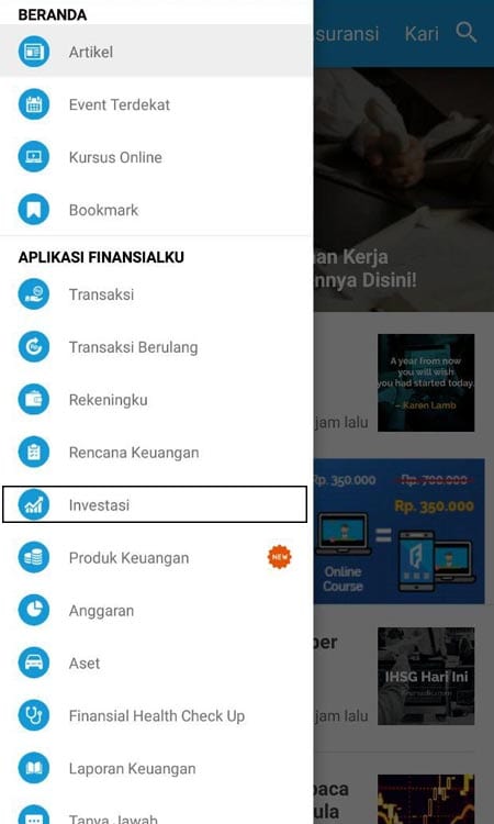 Investasi (Menghitung Deposito) Aplikasi Finansialku