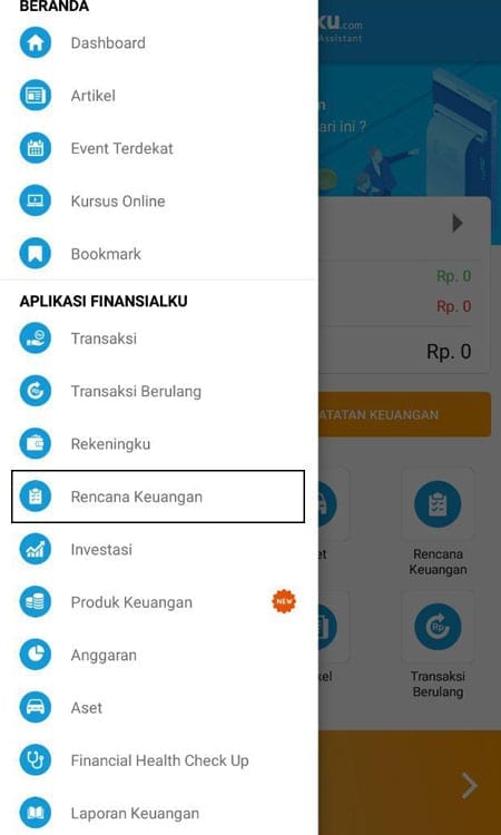 Rencana Keuangan Dana Pelunasan Utang Aplikasi Finansialku