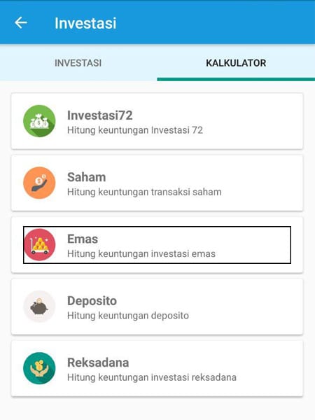 Investasi Emas Kalkulator Aplikasi Finansialku 1