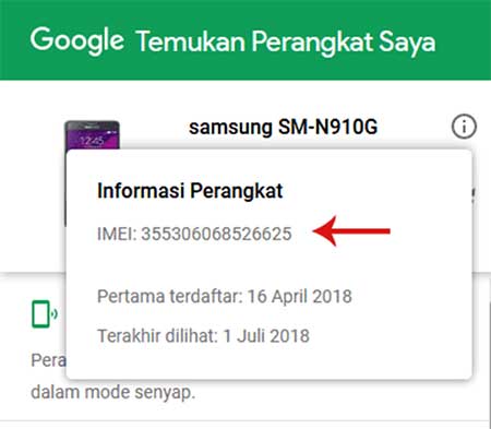 Melacak hp dengan imei tanpa aplikasi