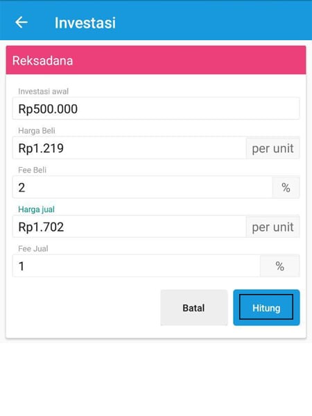Investasi Kalkulator Aplikasi Finansialku 1