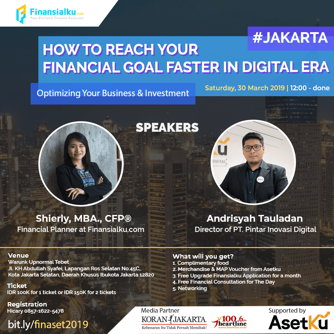 How To Reach Your Financial Goals in Digital Era Jakarta 2019
