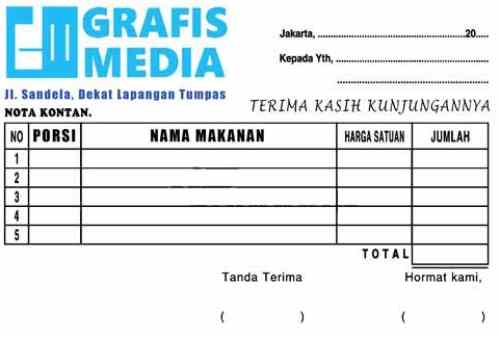 Begini Cara Membuat Dan Contoh Nota Yang Baik Dan Benar