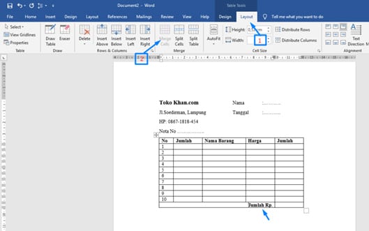 Cara Membuat Kwitansi Kosong Menggunakan Microsoft Word 02 - Finansialku