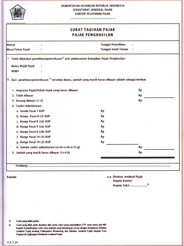 Surat Tagihan Pajak - Finansialku