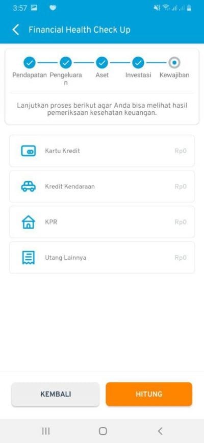 Cek Kesehatan Keuangan (Financial Health Check Up) Aplikasi Finansialku 05