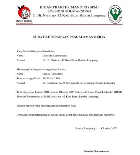 Surat Pengalaman Kerja Fungsi, Format, dan Contoh Terbaru