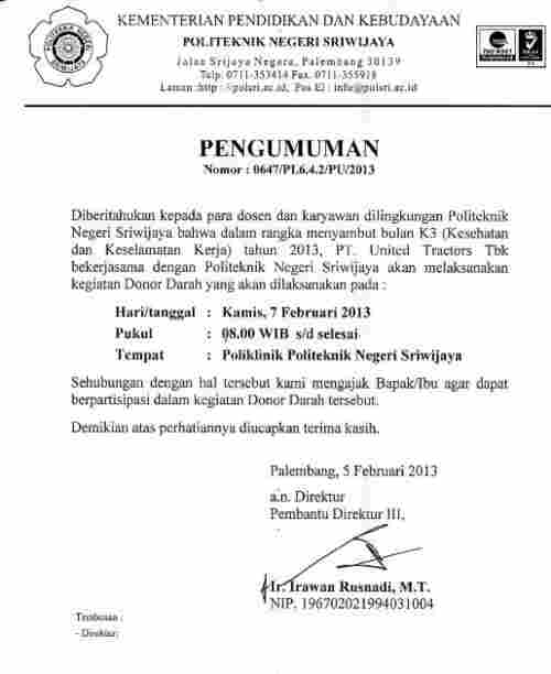 15 Contoh Surat Pemberitahuan Kegiatan Berbagai Acara