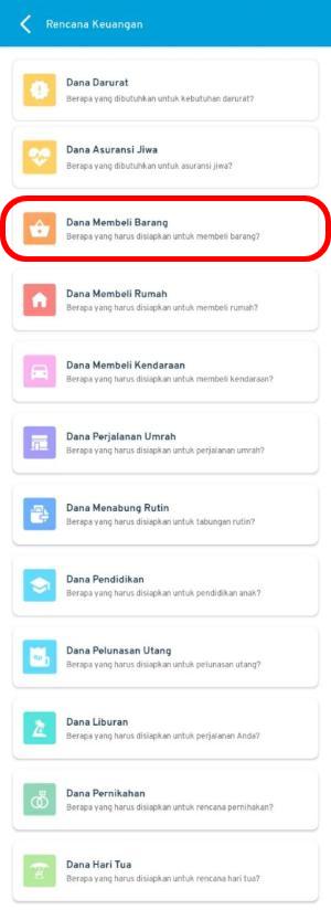 'Dana Membeli Barang' Fitur Rencana Keuangan di Aplikasi Finansialku