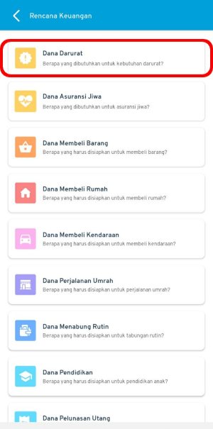 Fitur 'Dana Darurat' Rencana Keuangan di Aplikasi Finansialku