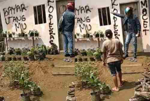 Viral! Rumah Nasabah Ini Dicoret-coret Debt Collector! 02