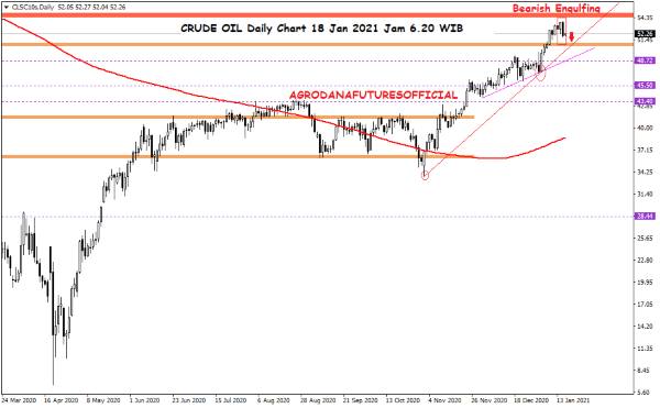 Pergerakan Harga Crude Oil, Emas dan Forex Hari Ini 18 Januari 2021 01 - Finansialku