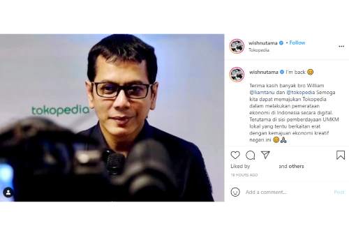 Eks Menparekraf Wishnutama Kini Menjabat Komisaris Tokopedia 02